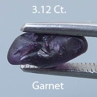 Rough version of Barion Keystone Shape Cut Color Change Garnet