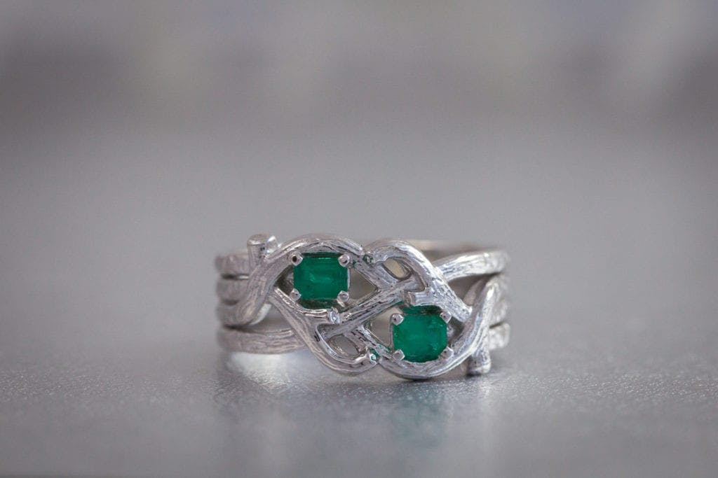 emeralds - colored gemstone engagement rings