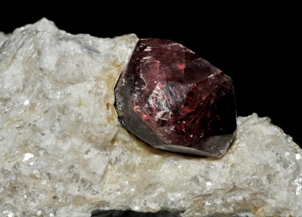 pyrope garnet on matrix