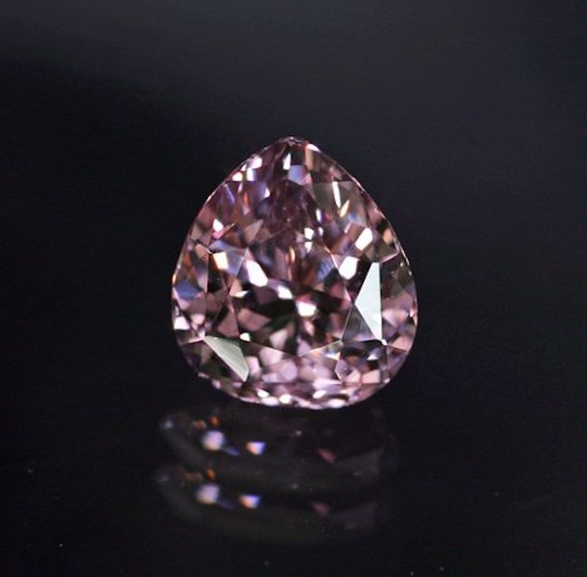 pear-cut padparadscha sapphire