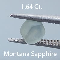 Rough version of Round Brilliant Cut Sapphire