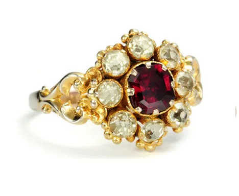 Victorian Garnet Ring