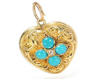 Gold Locket - Victorian Period jewelry