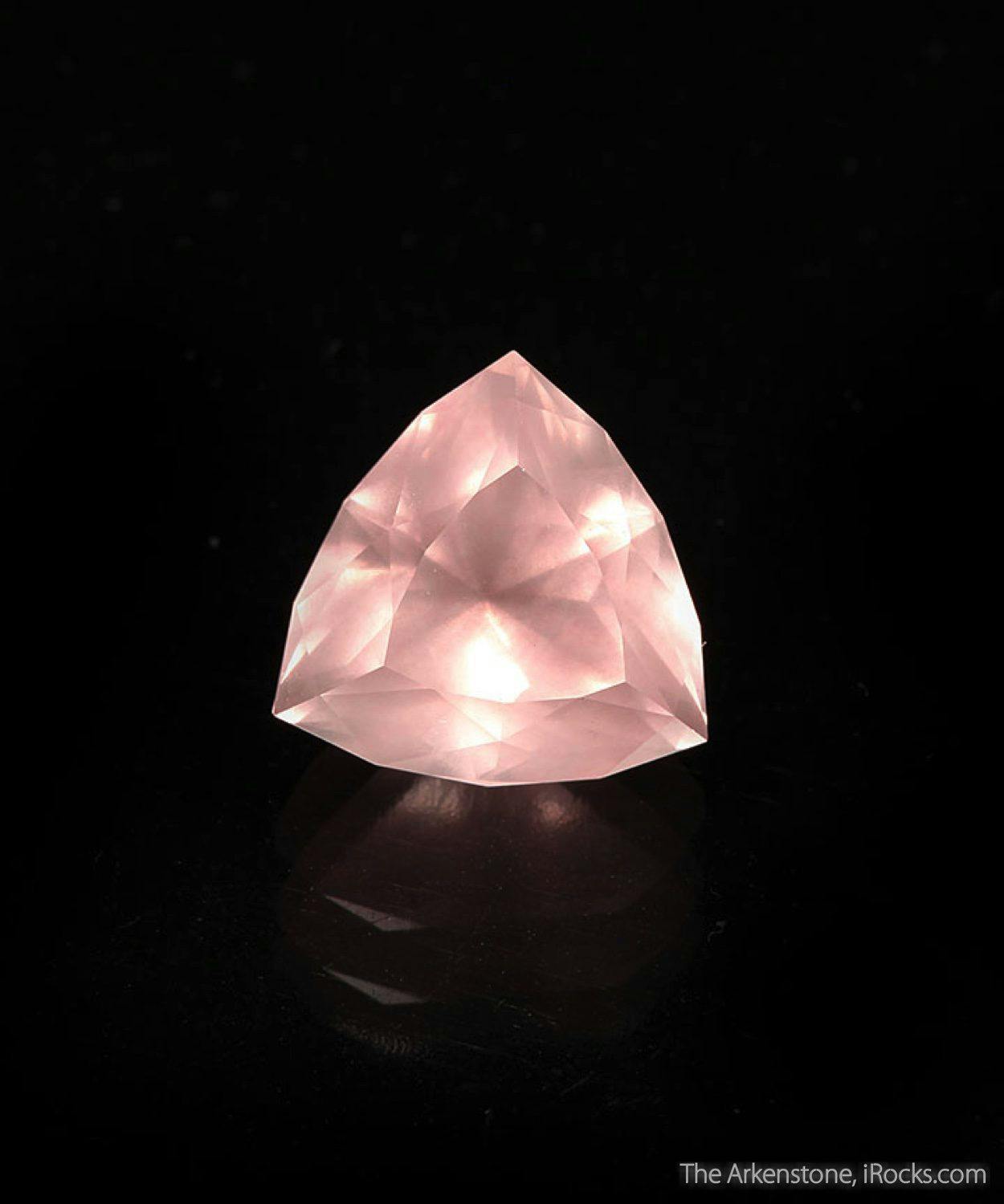 trilliant-cut rose quartz - Madagascar