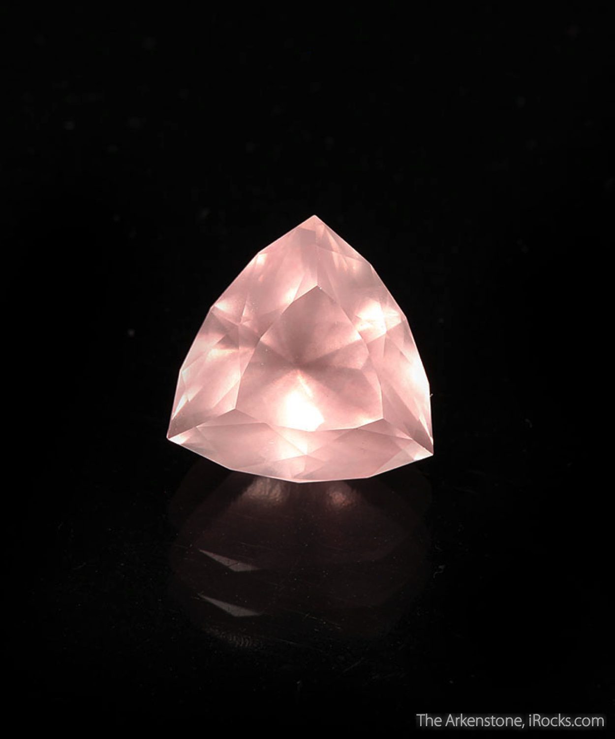 trilliant-cut rose quartz - Madagascar