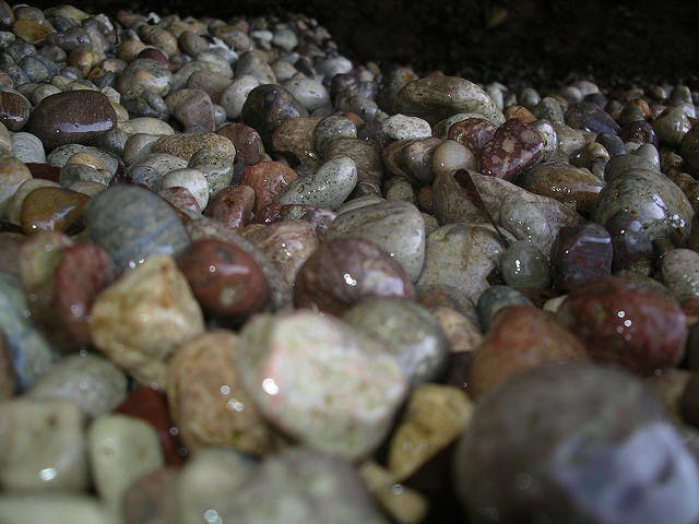 gemstone personality - stones on a beach