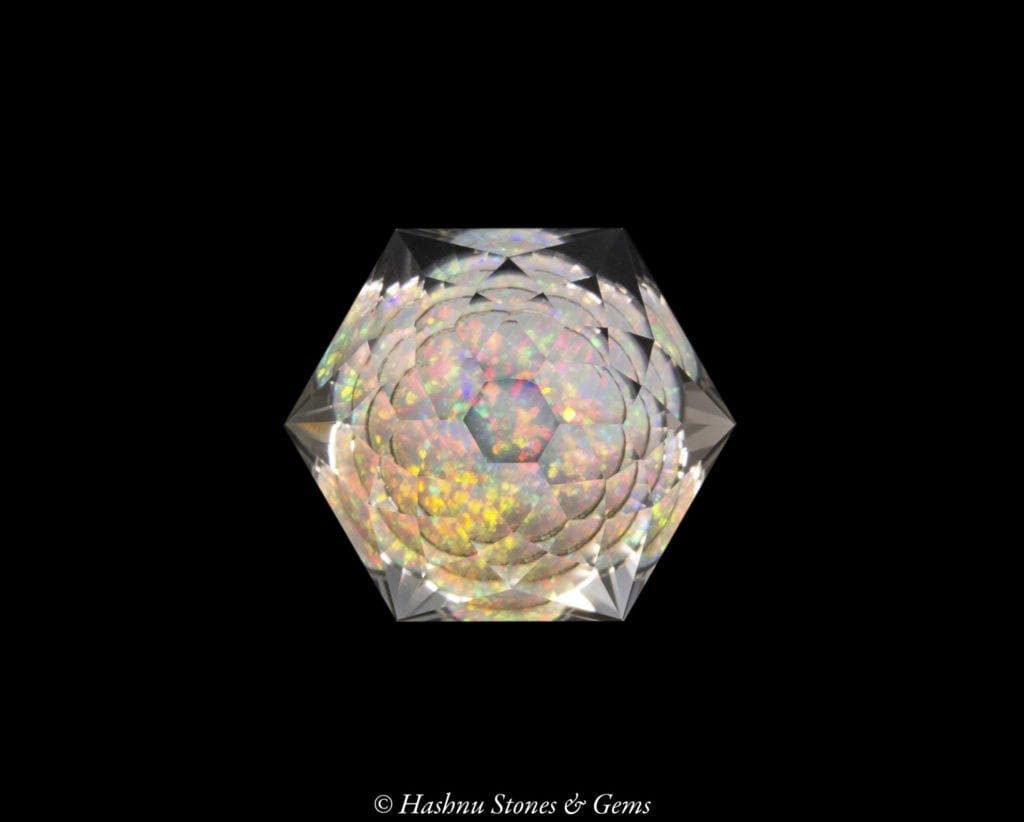 opal composite - colored gemstone