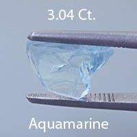 Rough version of Barion Square Cut Aquamarine
