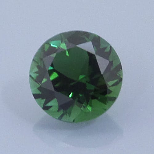 Finished version of Fancy Round Brilliant Cut Tourmaline