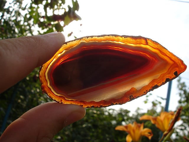 gemstone transparency - carnelian