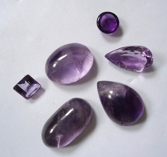 cabochon testing - amethysts