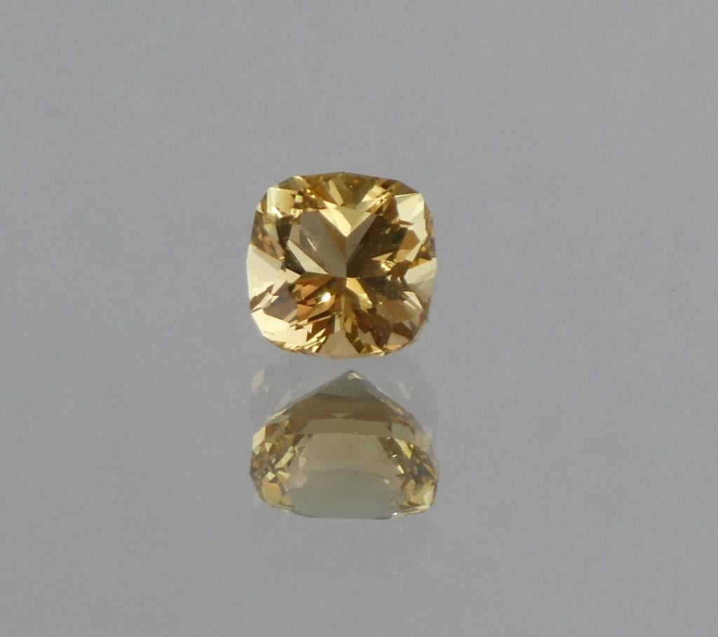 cushion-cut heliodor