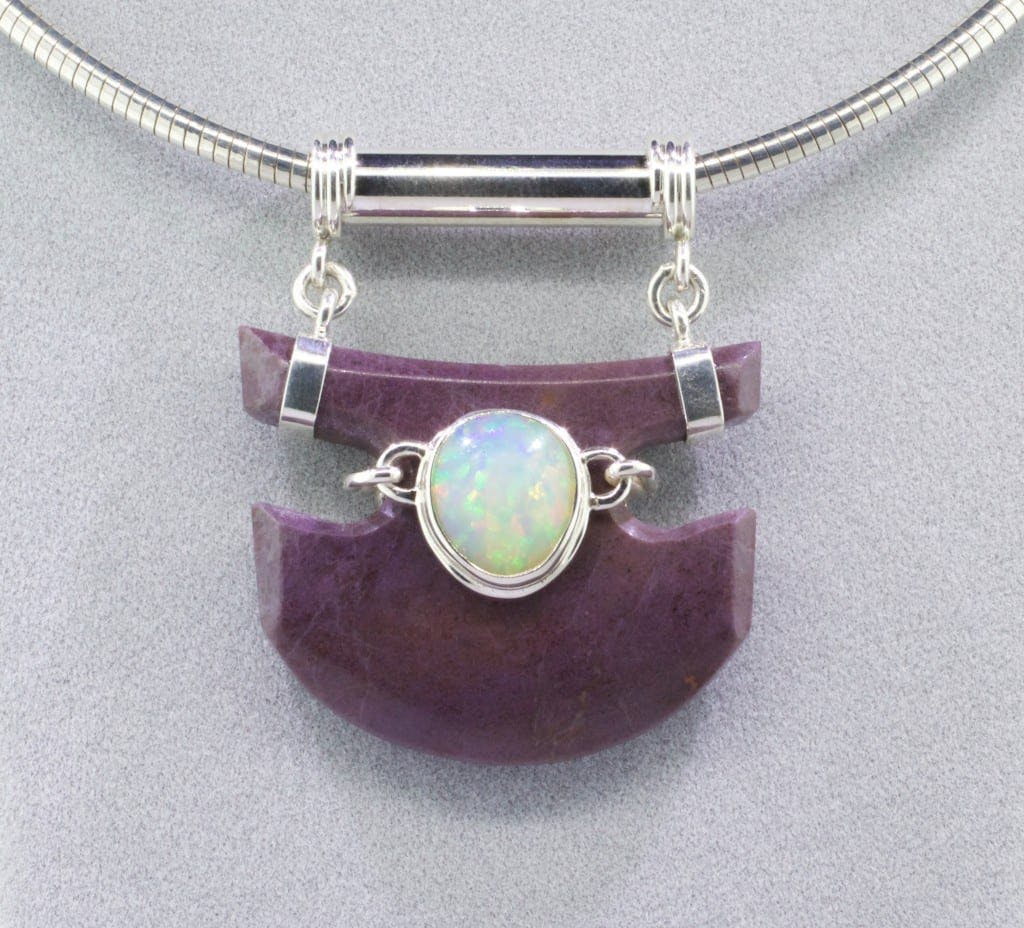 Turkish Purple Jade and Opal - Design by Mark Oros