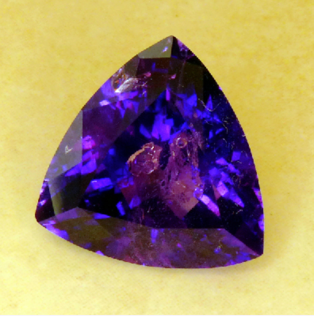 Amethyst with inclusions - 10X loupe