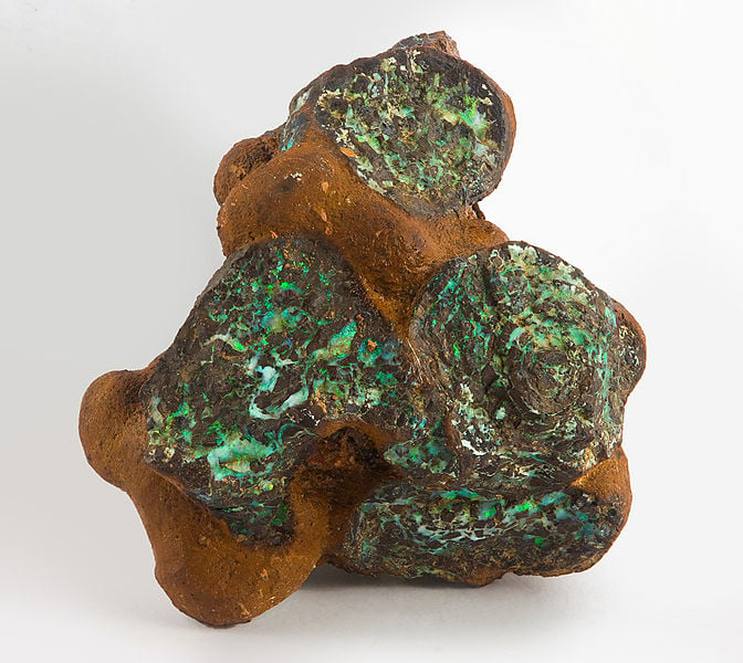 gemstone doublets - natural boulder opal