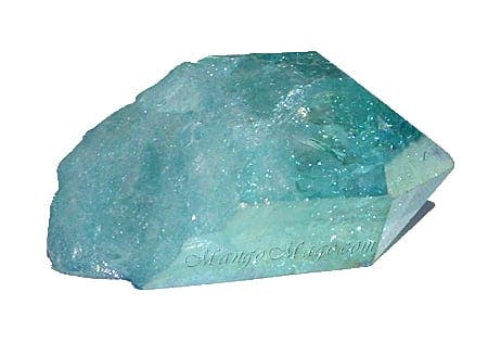 Aqua aura quartz crystal - chemical vapor deposition