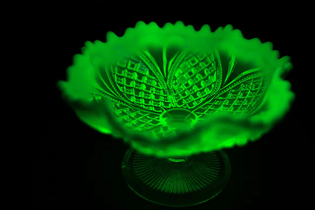 uranium glass bowl