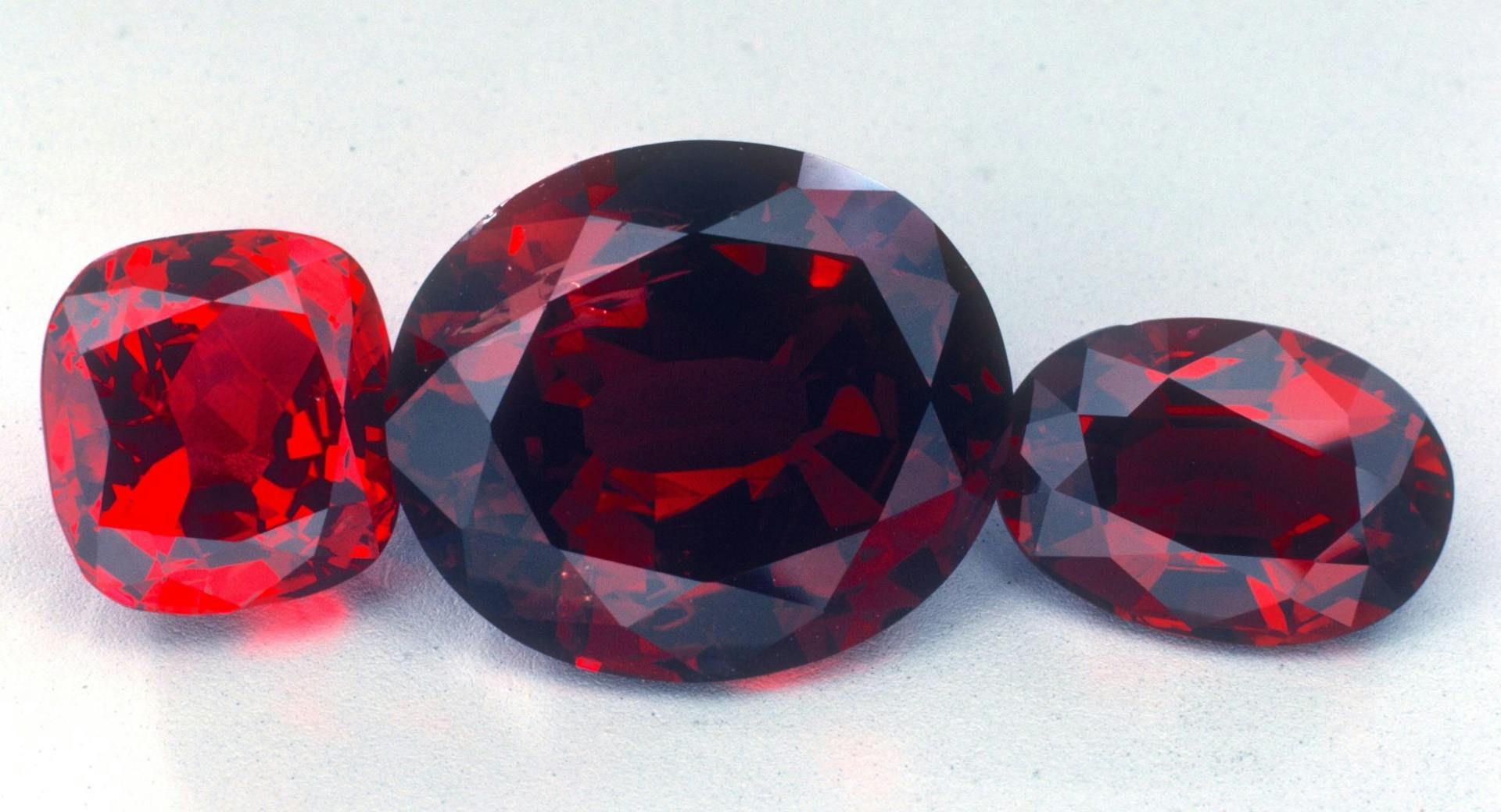 faceted rubies - various sources
