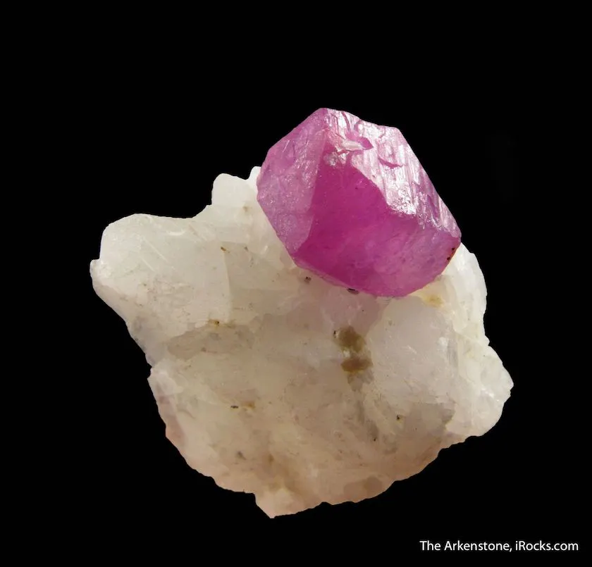 ruby crystal on white matrix - Pakistan