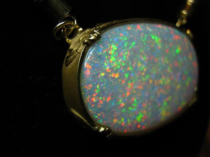crystal opal pendant