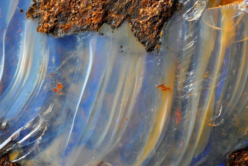 layered boulder opal - opal gems