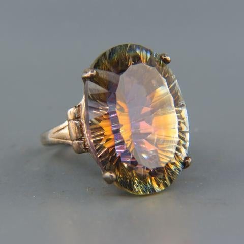 mystic topaz ring