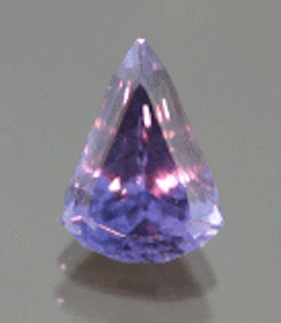 color-change sapphire - incandescent light