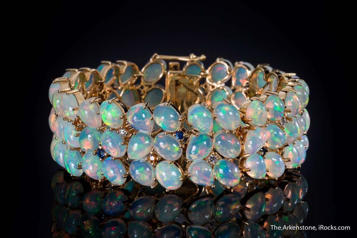 opal bracelet, Ethiopia - opal gems