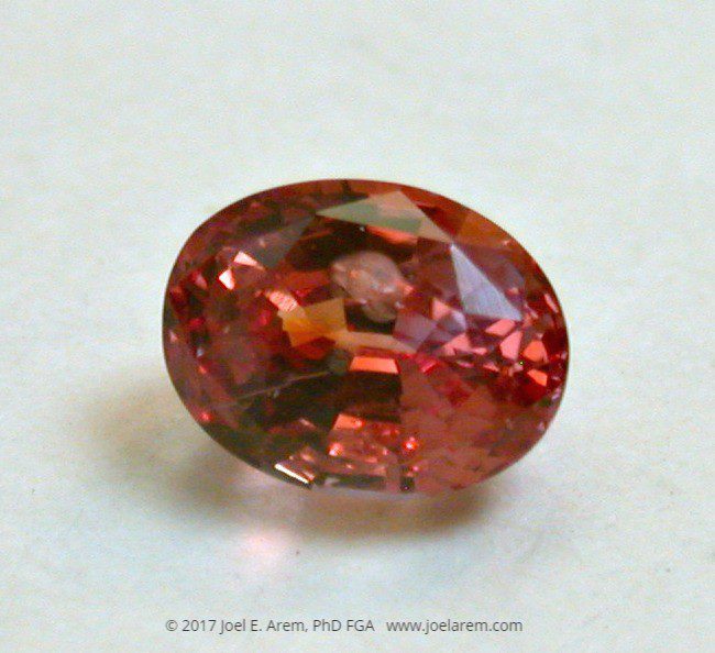 padparadscha sapphire - Rock Creek, Montana