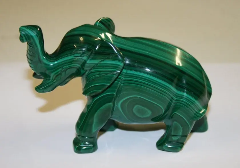 malachite carving