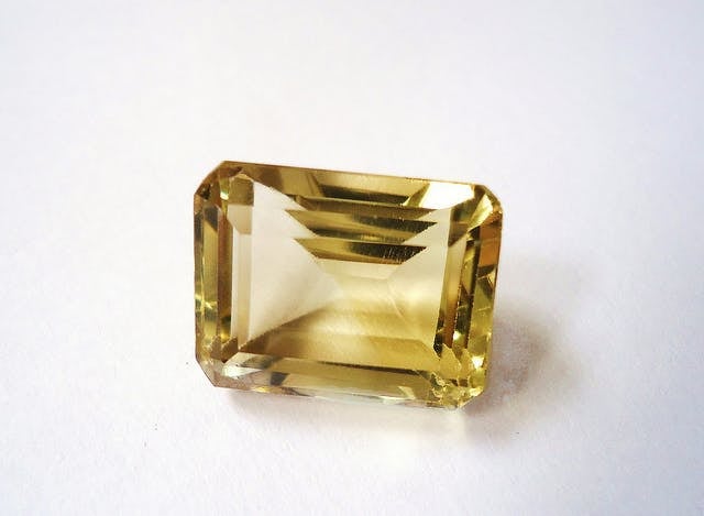 citrine - faceted stone