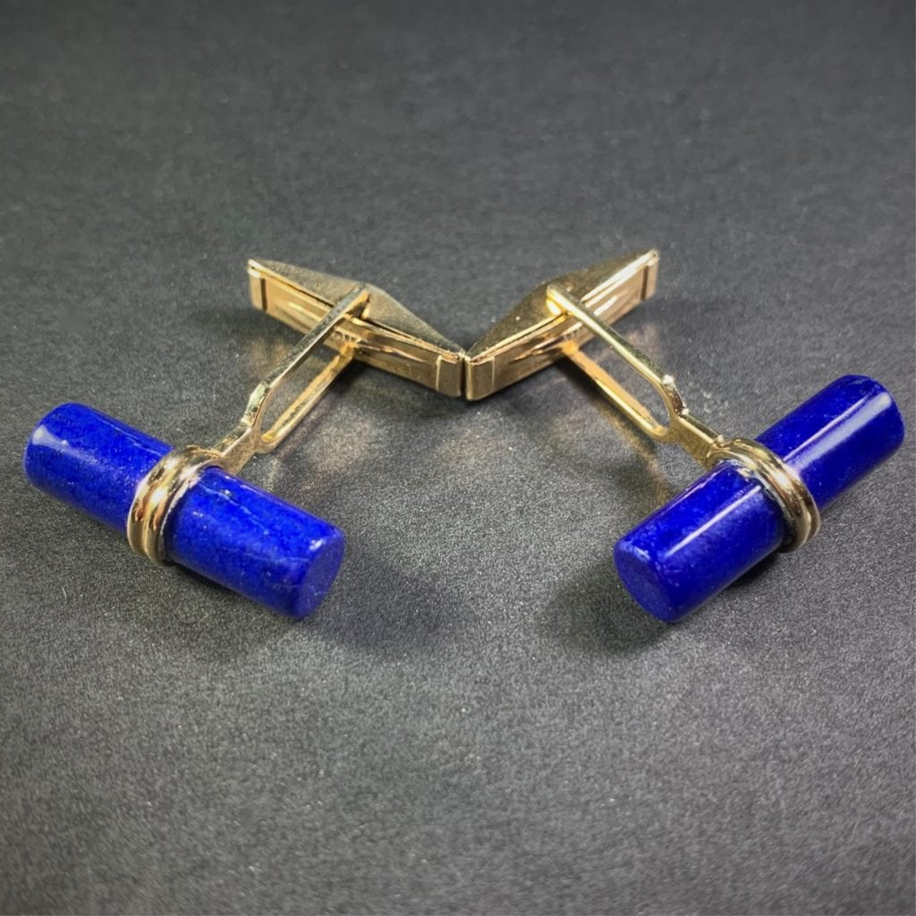 lapis cuff links