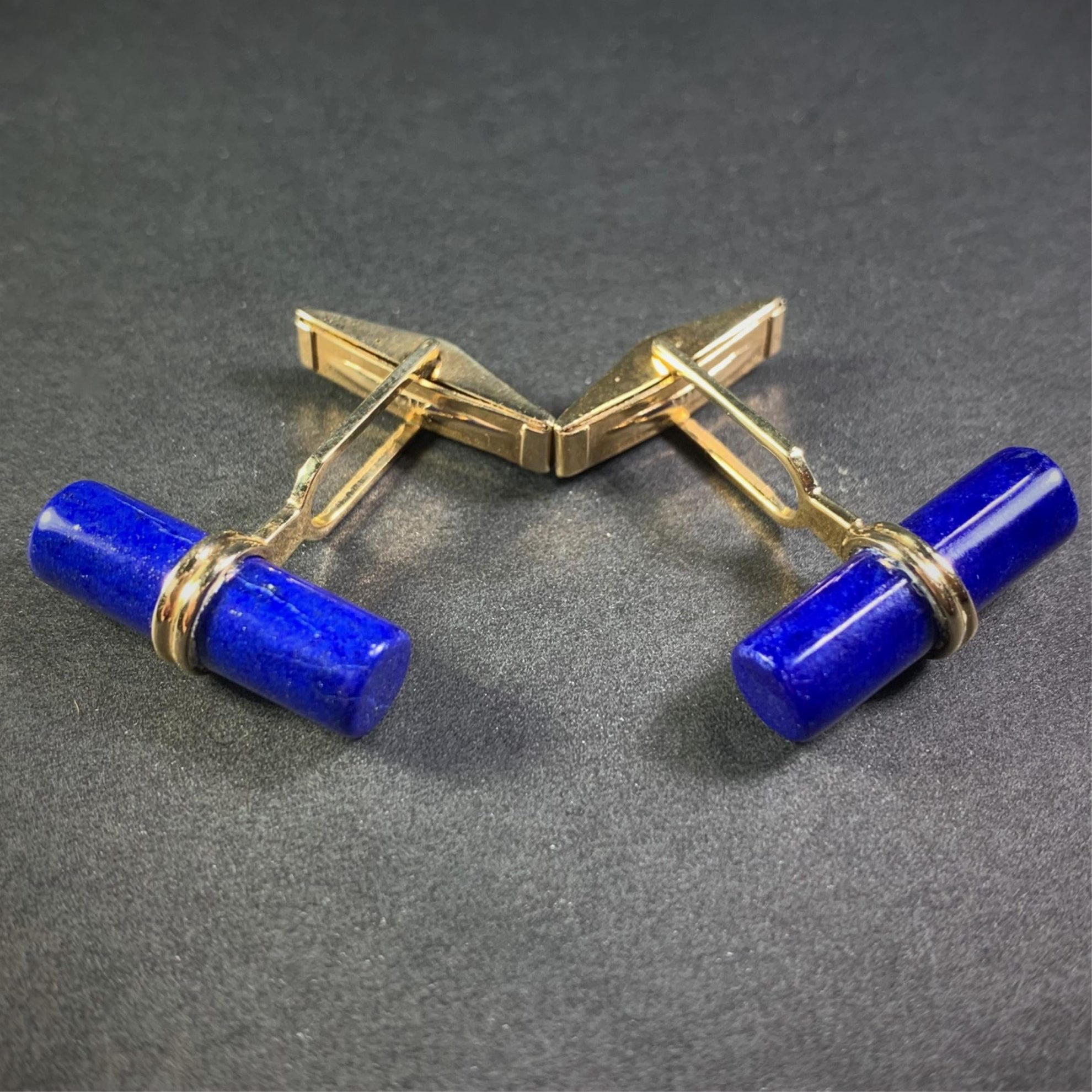 lapis cuff links