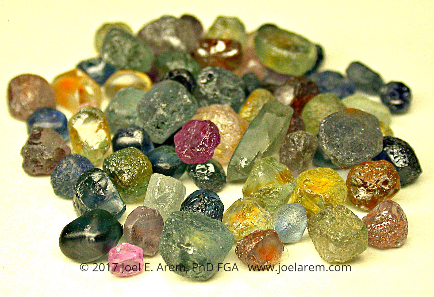 sapphire rough - starting a jewelry business