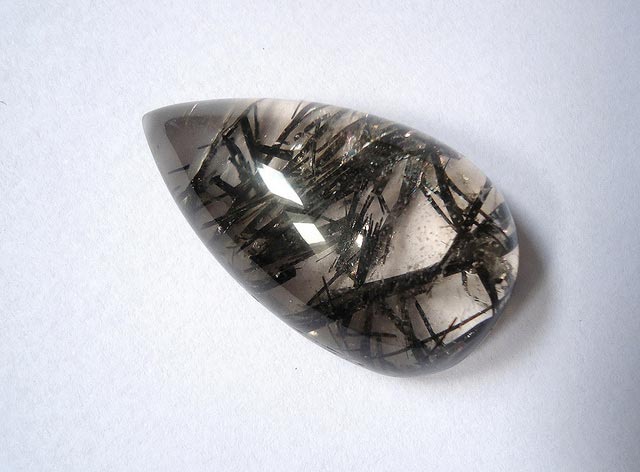 Rutilated quartz teardrop