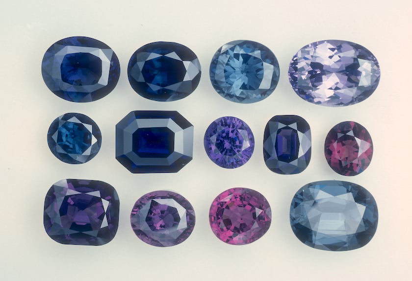 faceted spinels - Sri Lanka