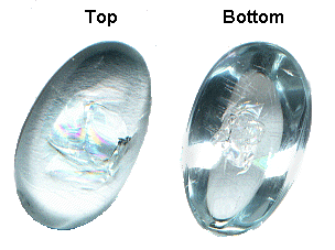 Inclusions in Transparent Gems - Aquamarine with Fingerprint