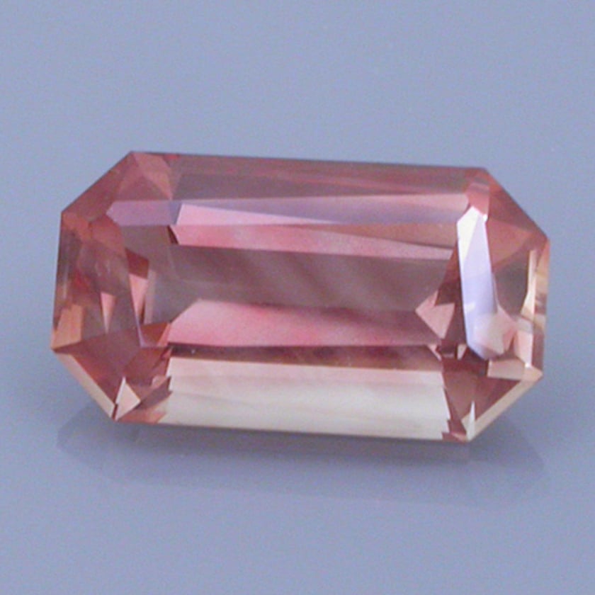 Oregon sunstone - twisted top emerald cut