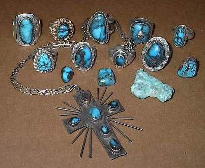 turquoise jewelry - Bisbee, Arizona