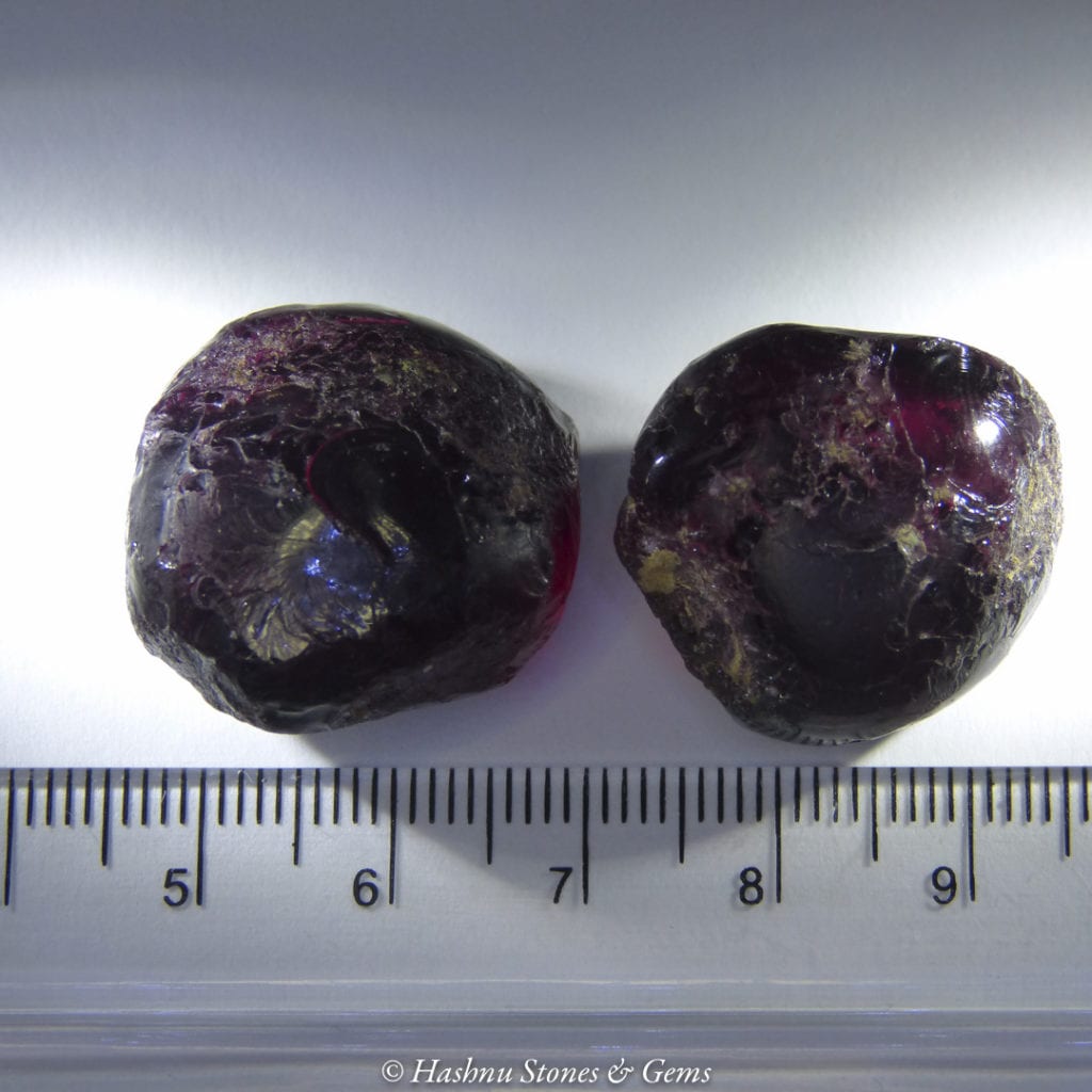 story gemstone - rhodolite selection