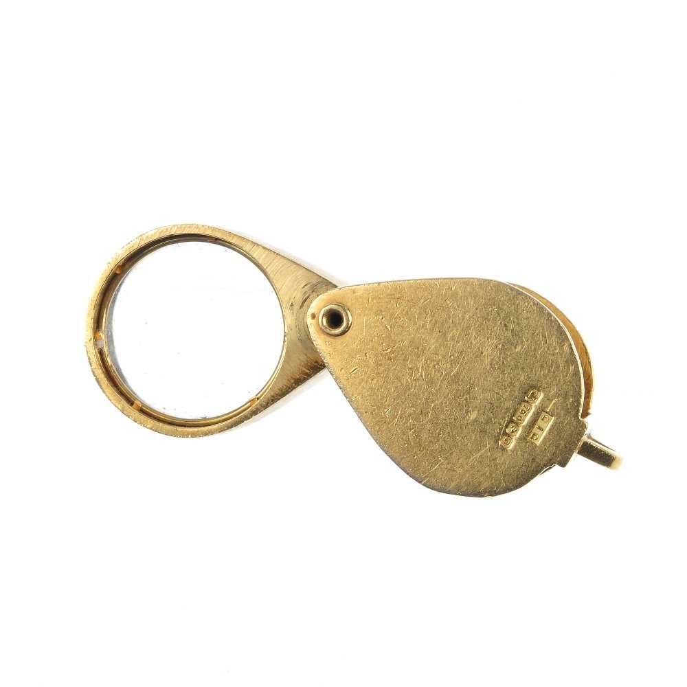 vintage gold 10X loupe