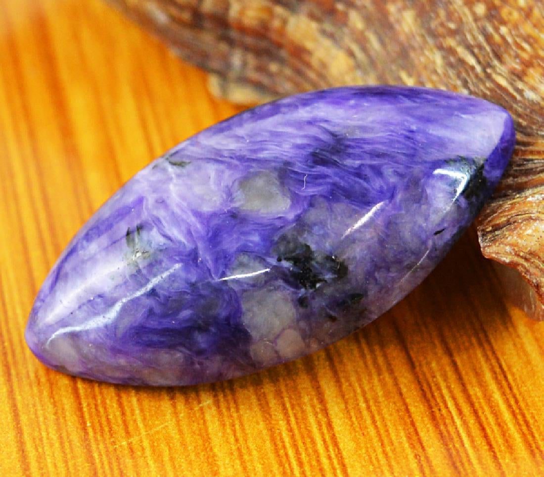 cabbed charoite