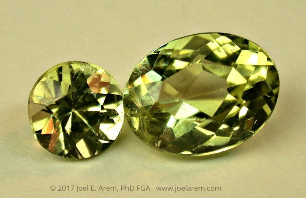 Cut brazilianites - 0.78 and 2.00 cts