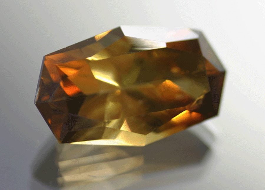 cushion-cut barite - South Dakota