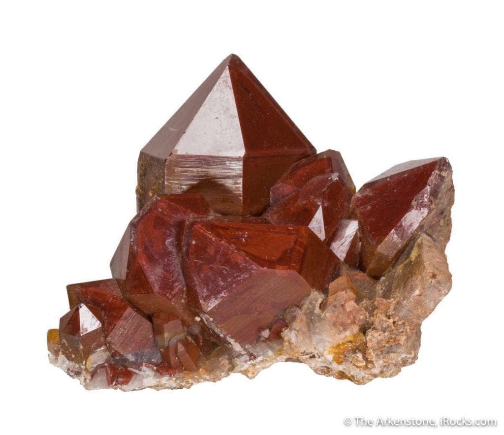 equant quartz with hexagonal pyramidal terminations