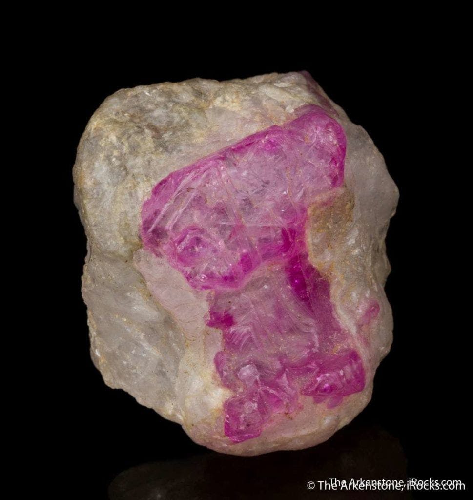 crystallography - ruby and massive scapolite
