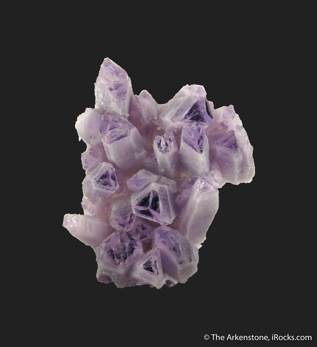 crystallography - amethyst phantom pyramids