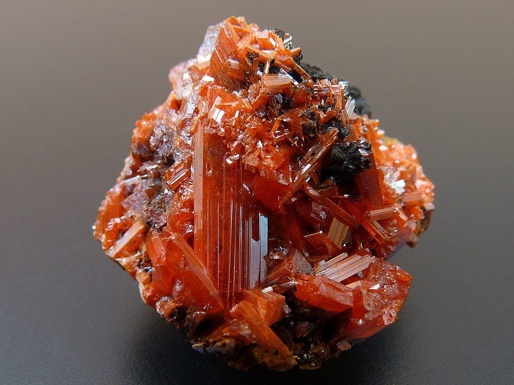 crocoite crystal - Tasmania