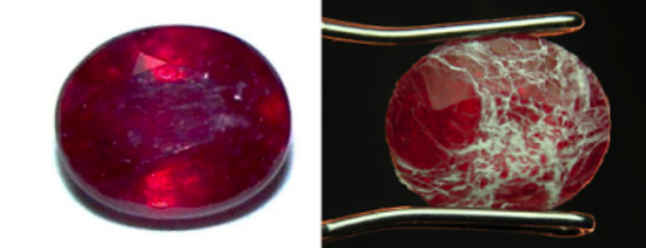 glass-composite ruby - leaded glass