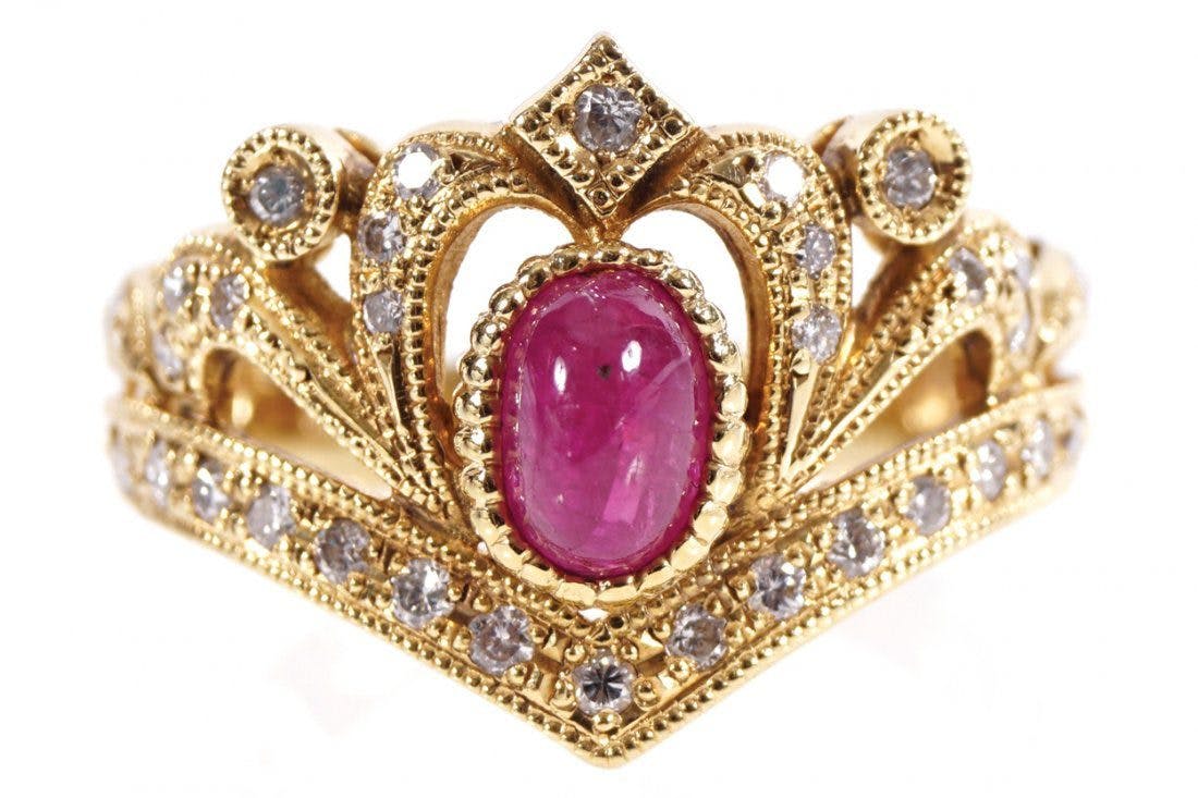 crown-shaped ring